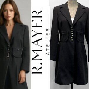 Ross Mayer Coat size large black wool